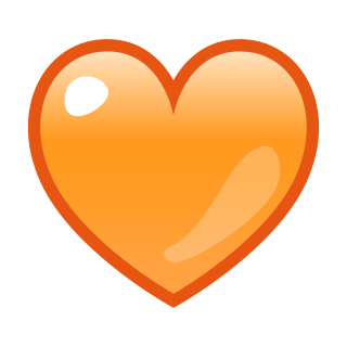 ハート オレンジ Emojidex Custom Emoji Service And Apps