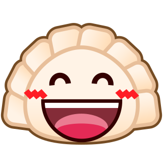 嬉しい顔 餃子 Emojidex Custom Emoji Service And Apps