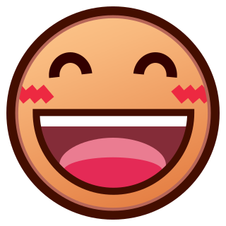 嬉しい顔 黄 Emojidex Custom Emoji Service And Apps