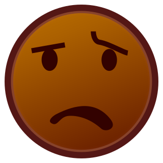 悲しい顔 茶 Emojidex Custom Emoji Service And Apps