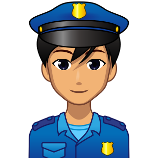 男性警察官 黄 Emojidex Custom Emoji Service And Apps