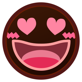 目がハート 黒 Emojidex Custom Emoji Service And Apps
