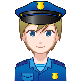 警察官 白 Emojidex 絵文字デックス カスタム絵文字サービスとアプリ