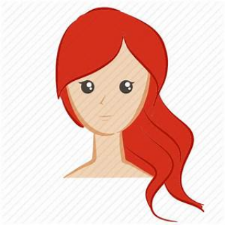 red hair lady | custom emoji service and apps