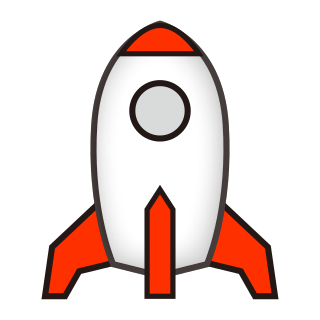 Upwards Rocket Simple Emojidex カスタム絵文字サービスとアプリ